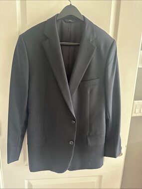 Brooks Brothers Men's Dark Navy Two-Button Sport Coat